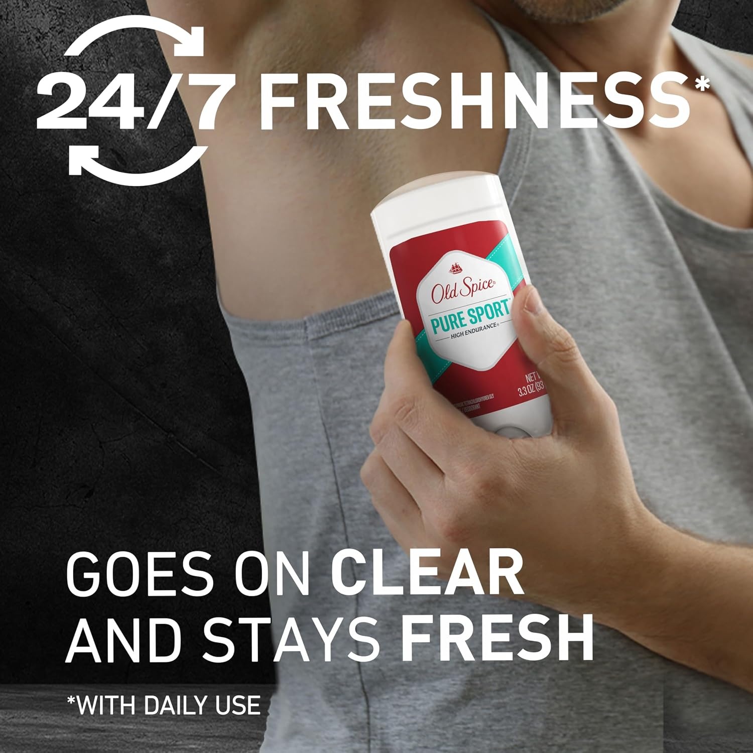 image:imageOld Spice Aluminum Free Deodorant For Men High Endurance 247 Sweat Defense amp Odor Protection to Eliminate Odors 247 Freshness amp Lasting Scent Sport Scent 30 oz Pack of 3Refresh