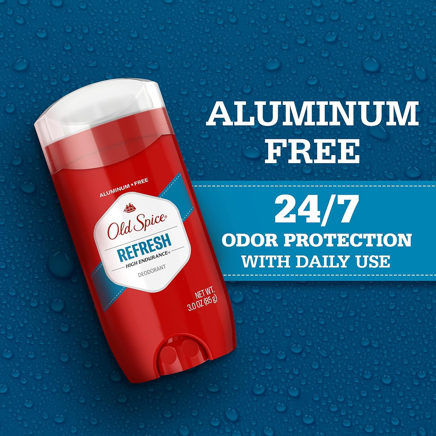 image:imageOld Spice Aluminum Free Deodorant For Men High Endurance 247 Sweat Defense amp Odor Protection to Eliminate Odors 247 Freshness amp Lasting Scent Sport Scent 30 oz Pack of 3Refresh