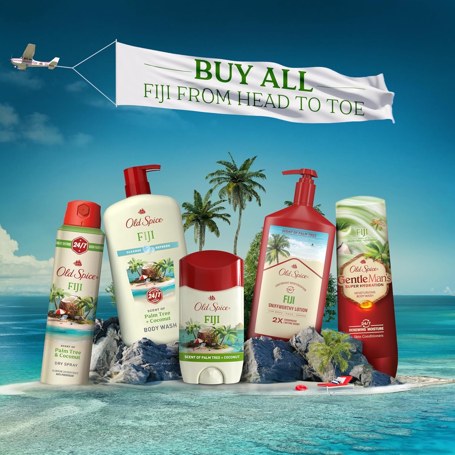 image:imageOld Spice Cleansing Body Wash for Men 247 Shower Fresh with Lasting Scent Cleanse amp Refresh Gentle on Skin Vitamin B3 Timber with Sandalwood Cypress Scent 30 oz Pack of 4Fiji with Palm Tree