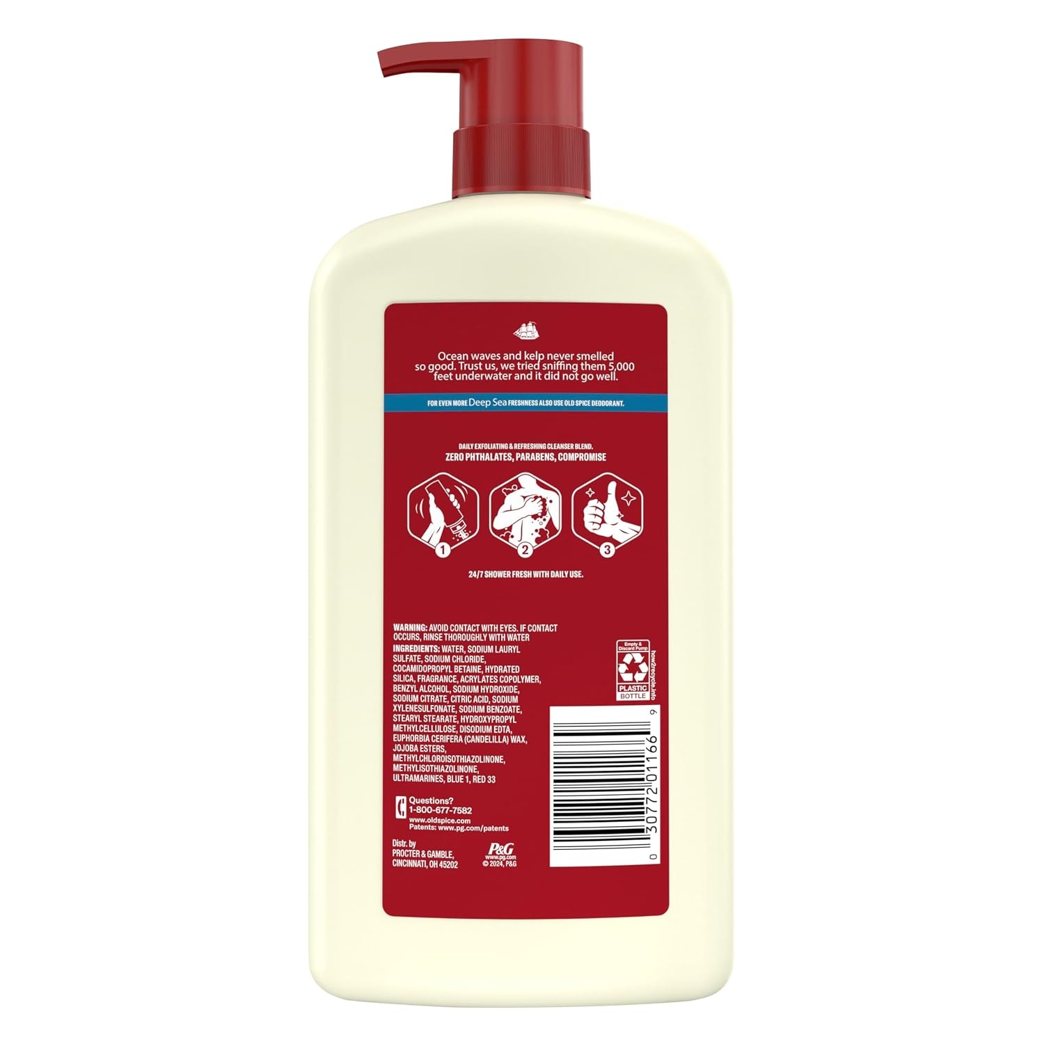 image:imageOld Spice Cleansing Body Wash for Men 247 Shower Fresh with Lasting Scent Cleanse amp Refresh Gentle on Skin Vitamin B3 Timber with Sandalwood Cypress Scent 30 oz Pack of 4Deep Sea