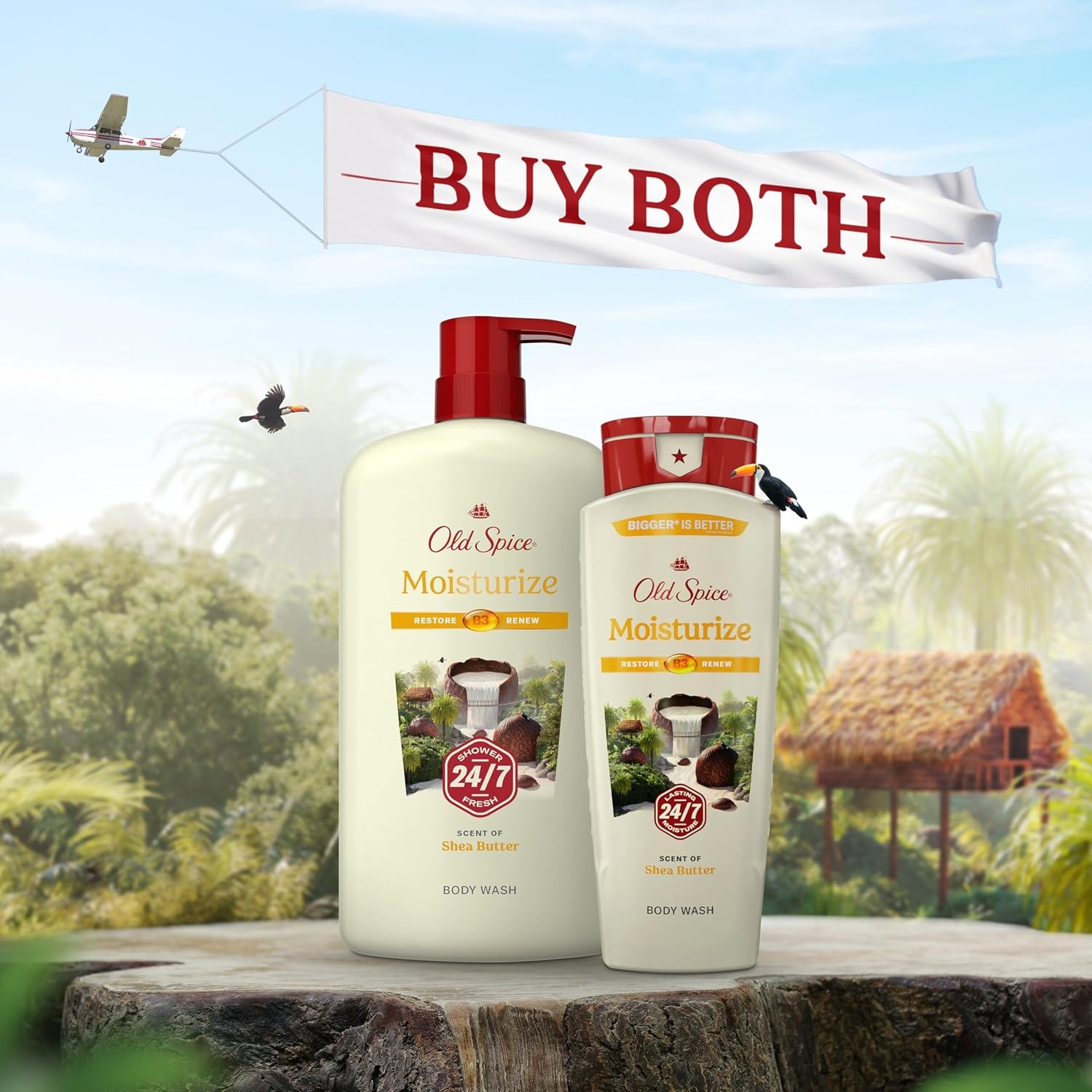 image:imageOld Spice Cleansing Body Wash for Men 247 Shower Fresh with Lasting Scent Cleanse amp Refresh Gentle on Skin Vitamin B3 Timber with Sandalwood Cypress Scent 30 oz Pack of 4Shea Butter
