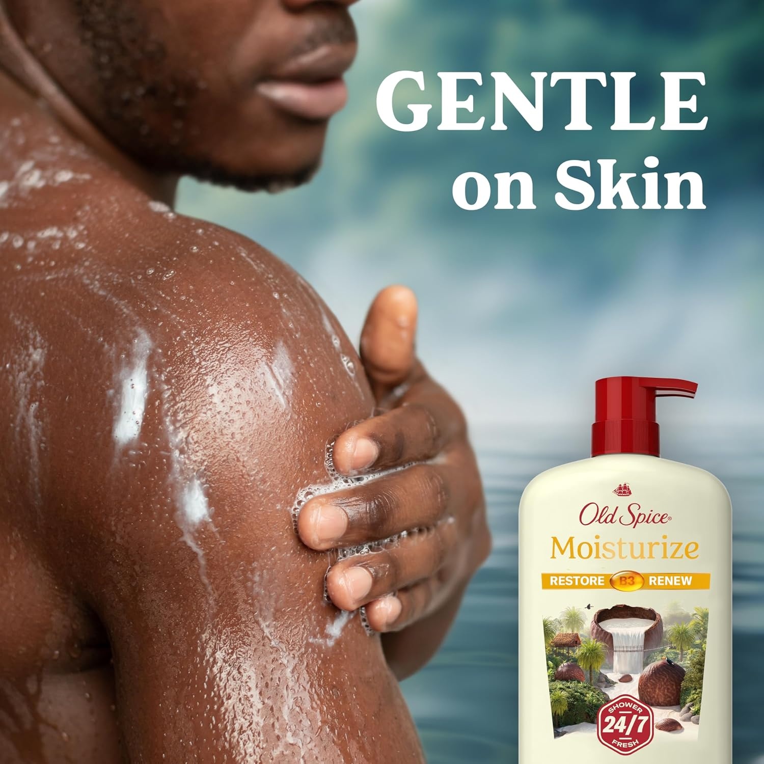 image:imageOld Spice Cleansing Body Wash for Men 247 Shower Fresh with Lasting Scent Cleanse amp Refresh Gentle on Skin Vitamin B3 Timber with Sandalwood Cypress Scent 30 oz Pack of 4Shea Butter