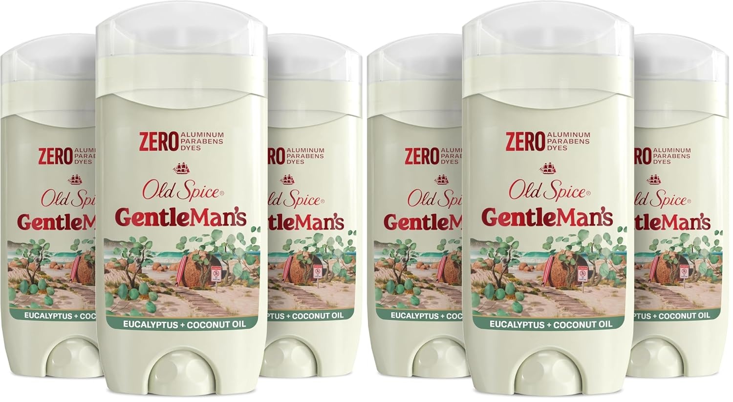 image:imageOld Spice GentleMans Aluminum Free Dry Feel Deodorant for Men 247 Lasting Freshness Gentle on Skin with Skin Conditioners Lavender Mint Scent 30 oz Pack of 3Eucalyptus Coconut Oil