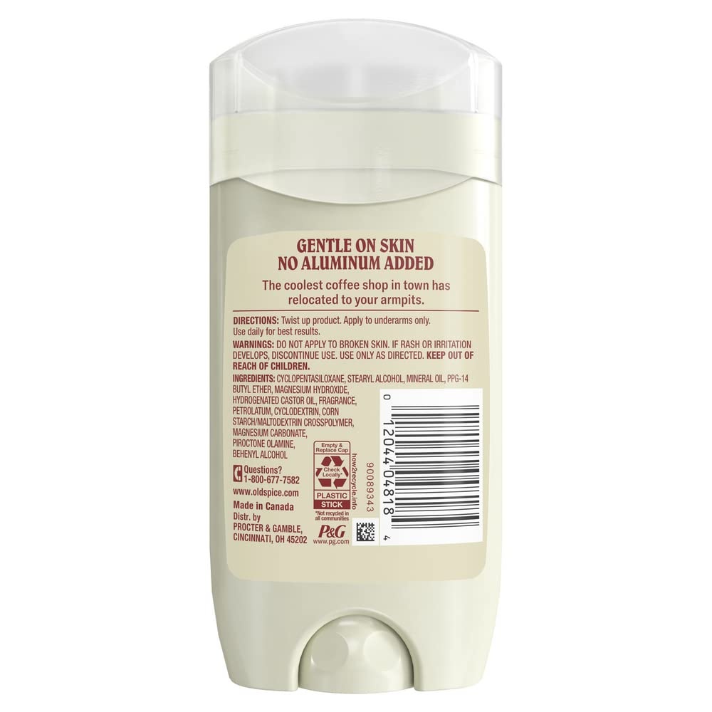 image:imageOld Spice GentleMans Aluminum Free Dry Feel Deodorant for Men 247 Lasting Freshness Gentle on Skin with Skin Conditioners Lavender Mint Scent 30 oz Pack of 3Coffee Amber