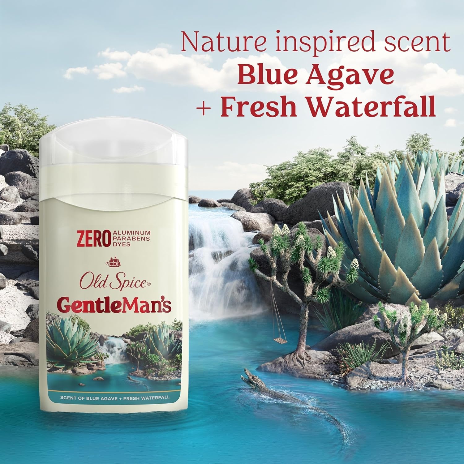 image:imageOld Spice GentleMans Aluminum Free Dry Feel Deodorant for Men 247 Lasting Freshness Gentle on Skin with Skin Conditioners Lavender Mint Scent 30 oz Pack of 3Blue Agave Fresh Waterfall