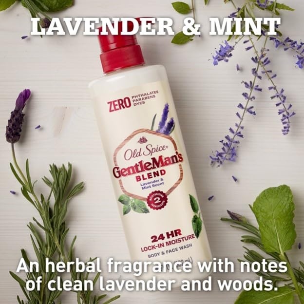 image:imageOld Spice GentleMans Exfoliating amp Moisturizing Body Wash for Men 247 Shower Fresh with Long Lasting Scent Renewing Vitamin B3 Blend Lavender Mint Scent 18 oz Pack of 4