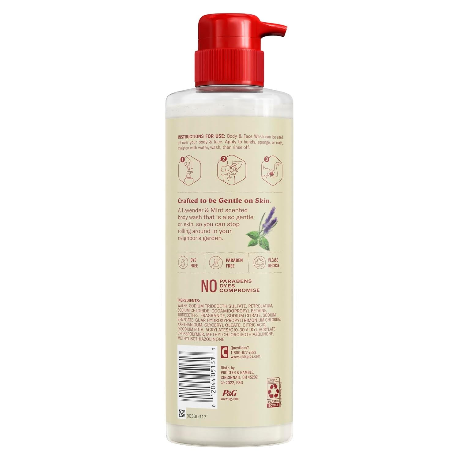 image:imageOld Spice GentleMans Exfoliating amp Moisturizing Body Wash for Men 247 Shower Fresh with Long Lasting Scent Renewing Vitamin B3 Blend Lavender Mint Scent 18 oz Pack of 4