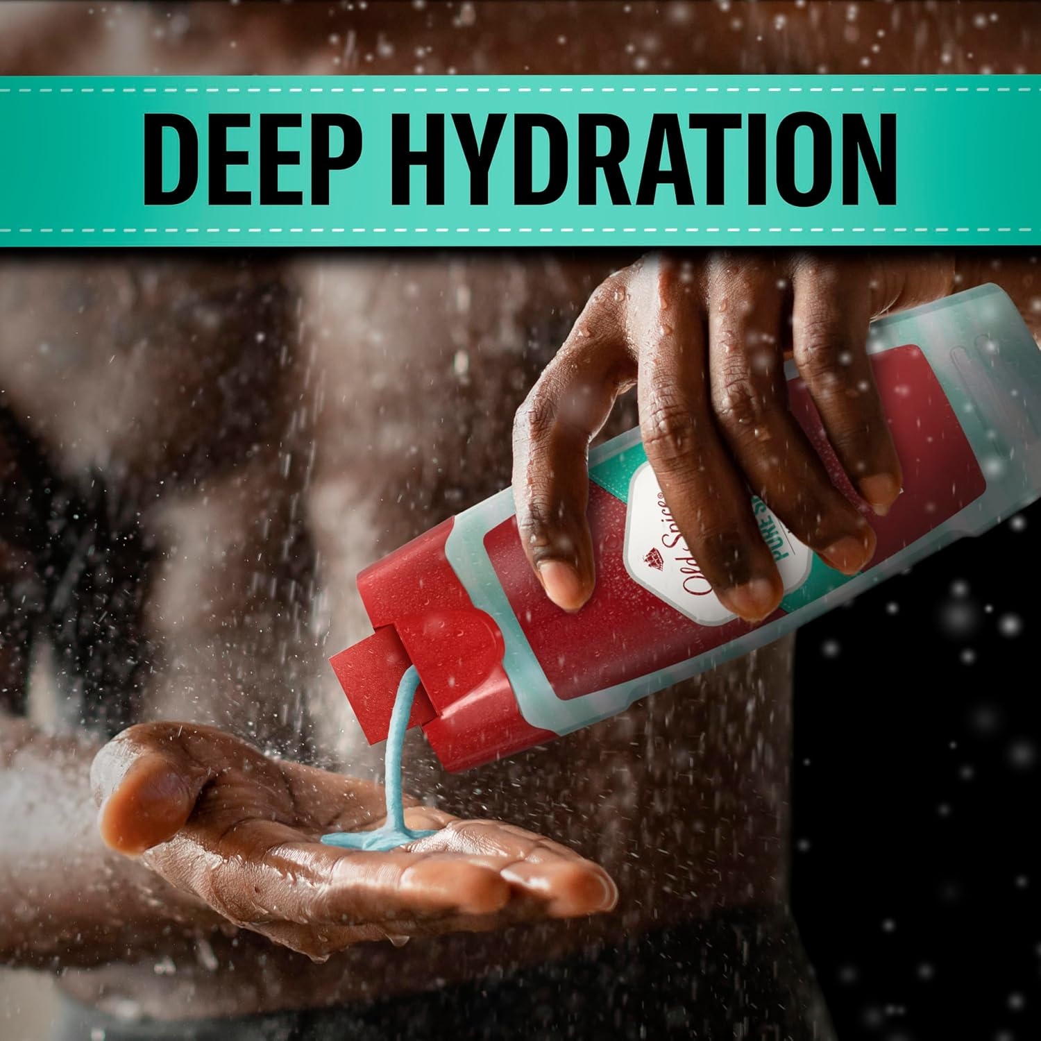 image:imageOld Spice Moisturizing Body Wash for Men Hydro Wash 2in1 Long Lasting Scent amp Powerful Hydration to Fight Dry Skin 247 Shower Fresh Pure Sport Scent 16 oz Pack of 4Pure Sport Plus