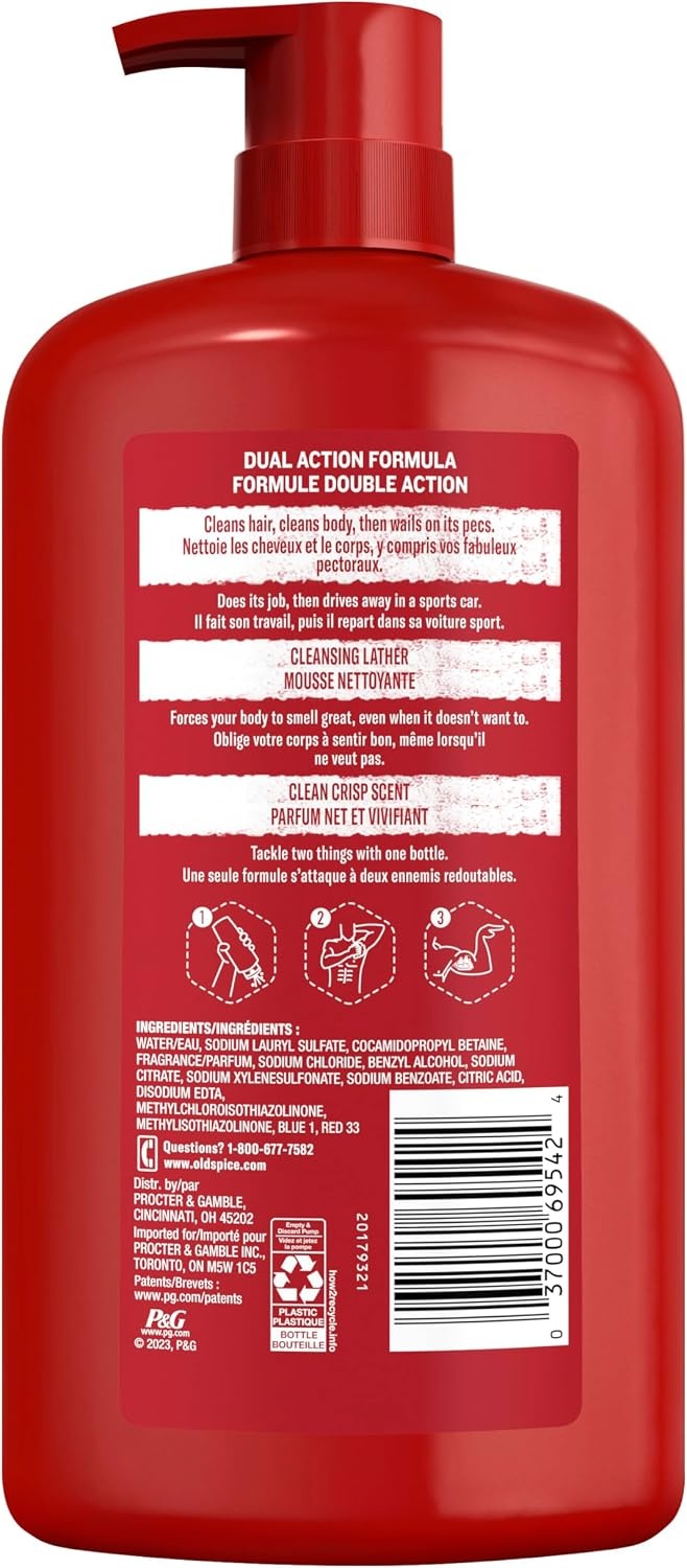 image:imageOld Spice Refreshing Body Wash for Men High Endurance 3X Defense 247 Shower Fresh with Long Lasting Scent Pure Sport Scent 334 oz Pack of 4Crisp
