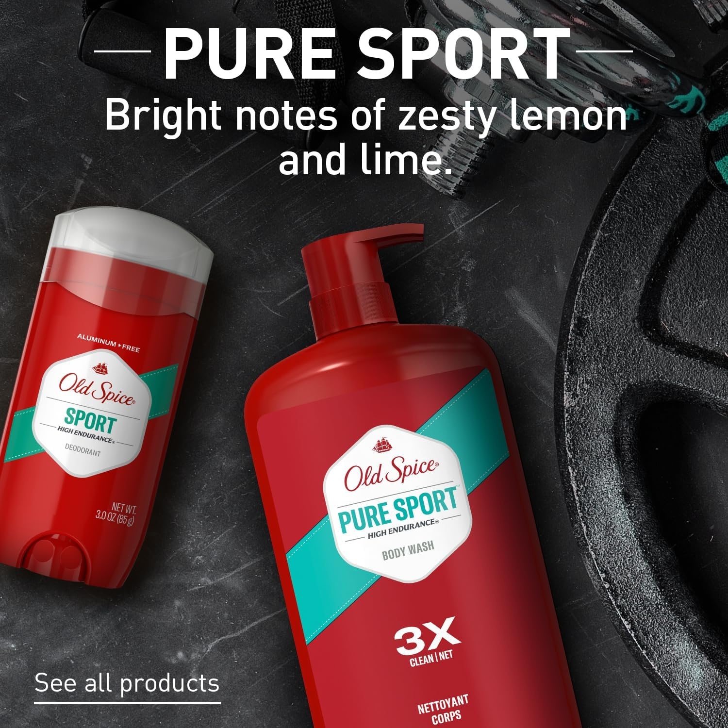 image:imageOld Spice Refreshing Body Wash for Men High Endurance 3X Defense 247 Shower Fresh with Long Lasting Scent Pure Sport Scent 334 oz Pack of 4Pure Sport