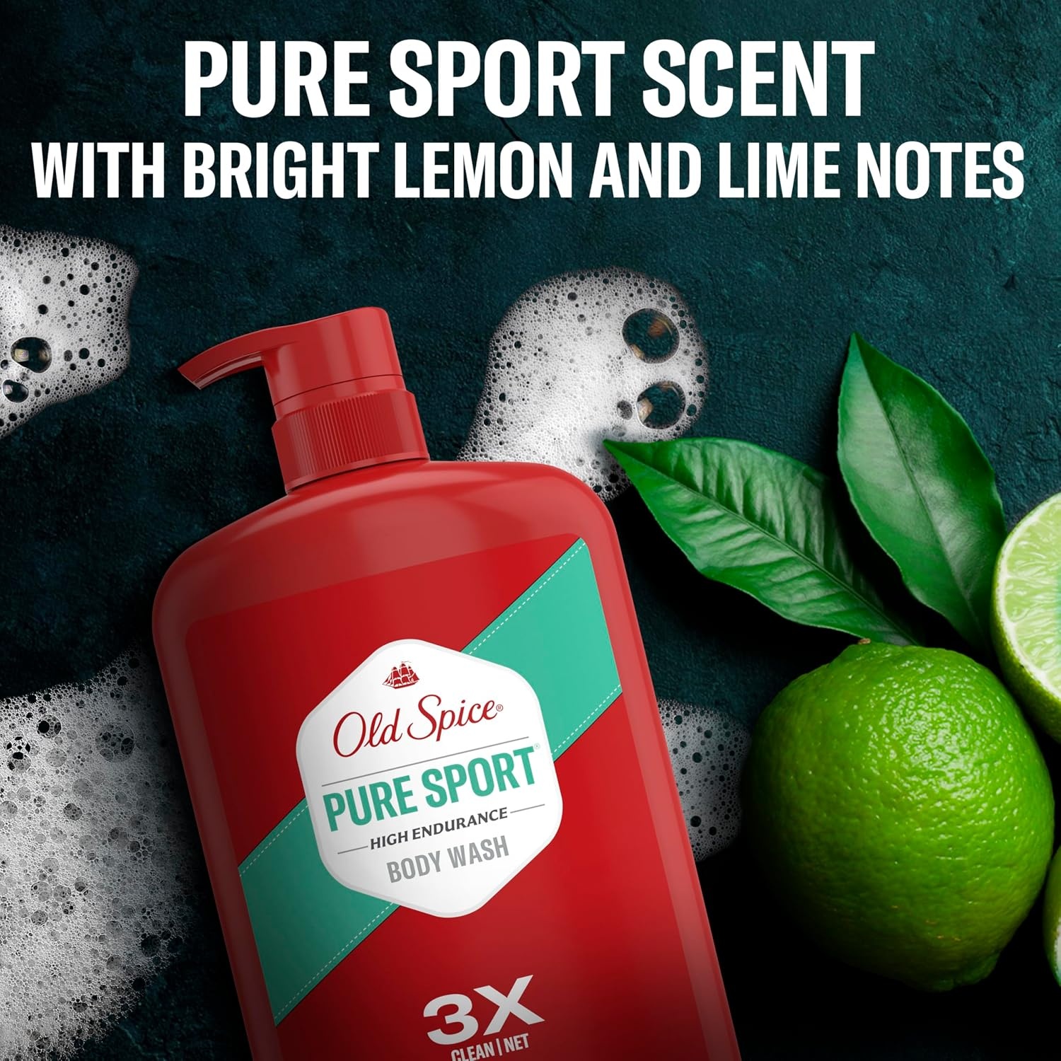 image:imageOld Spice Refreshing Body Wash for Men High Endurance 3X Defense 247 Shower Fresh with Long Lasting Scent Pure Sport Scent 334 oz Pack of 4Pure Sport