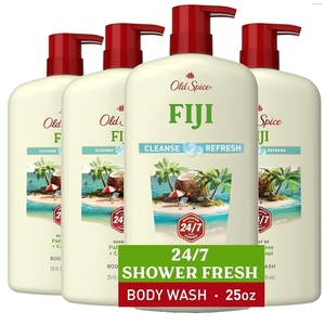 Old Spice Cleansing Body Wash for Men, 24/7 Shower Fresh with Lasting Scent, Cleanse & Refresh, Gentle on Skin, Vitamin B3, Timber with Sandalwood + Cypress Scent, 30 oz (Pack of 4)(Fiji with Palm Tree)