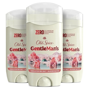 Old Spice GentleMan’s Aluminum Free Dry Feel Deodorant for Men, 24/7 Lasting Freshness, Gentle on Skin with Skin Conditioners, Lavender + Mint Scent, 3.0 oz (Pack of 3)(Himalayan Sea Salt + Glacier Water)