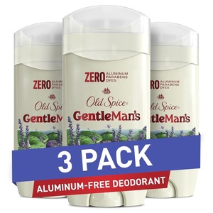 Old Spice GentleMan’s Aluminum Free Dry Feel Deodorant for Men, 24/7 Lasting Freshness, Gentle on Skin with Skin Conditioners, Lavender + Mint Scent, 3.0 oz (Pack of 3)(Lavender + Mint)